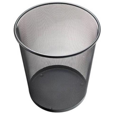 Cestino Per La Carta The Circle Network 15 L (ø X A) 265 Mm X 280 Mm Metallo Nero 1 Pz. - Foto 1