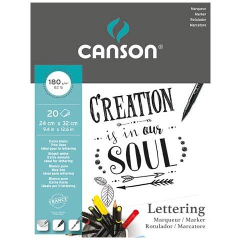 Album Per Lettering 20 Fogli Bianchi A4 240x320mm 180g / m2 Confezione Da 10 Album - Foto 2