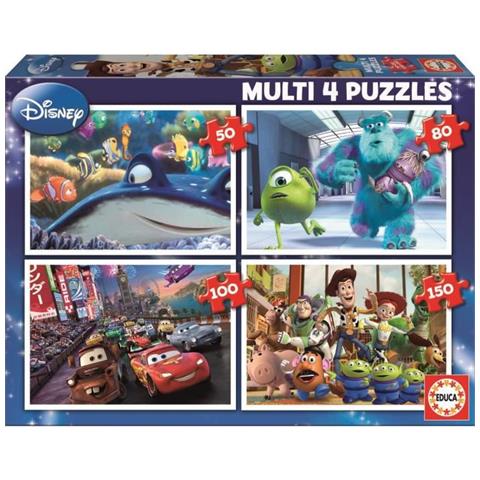 Pixar Puzzle Multi 4 In 1 - Foto 1