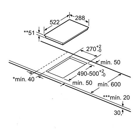 Piano Cottura 3EB939LQ a Induzione 3 Zone Cottura da 28,8 cm Colore Nero - Foto 2