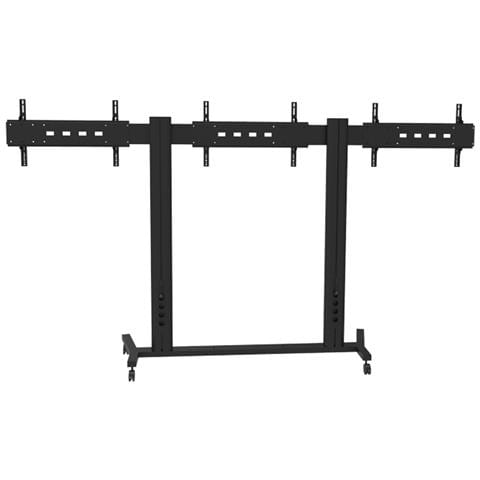 M Public Video Wall Stand 3-Screens, Nero, 800 x 400 mm - Foto 1