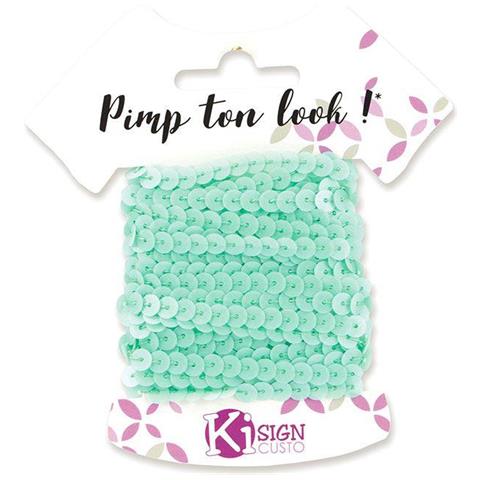 6 Nastri Glitter 6 M - Verde Acqua Opaco - Foto 1