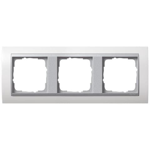 0213806 Alluminio, Bianco Placca Per Interruttori E Coperchio Per Presa - Foto 1