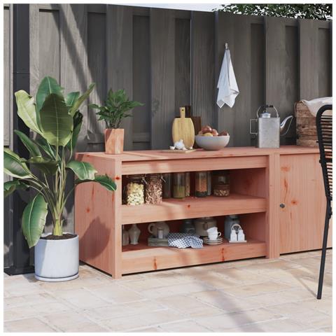 Mobile Da Cucina Da Esterno 106x55x64 Cm Legno Massello Di Douglas - Foto 6