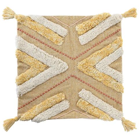 Fodera Per Cuscino Dkd Home Decor Giallo 50 X 1 X 50 Cm - Foto 1