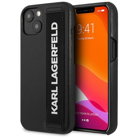 Cover Per Iphone 13 Elastic Strap, Nero - Foto 2