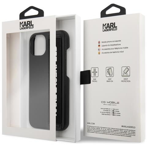 Cover Per Iphone 13 Elastic Strap, Nero - Foto 3