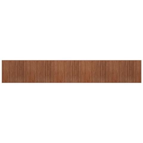 Tappeto Rettangolare Marrone 80x1000 Cm In Bambù - Foto 2