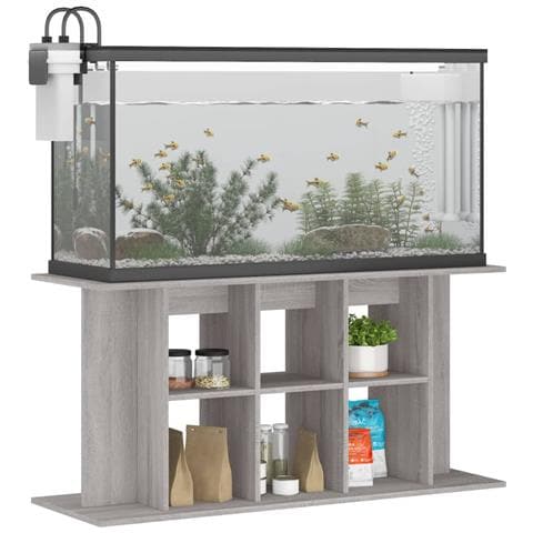 Supporto Acquario 120x40x60 Cm Legno Multistrato Grigio Sonoma - Foto 2