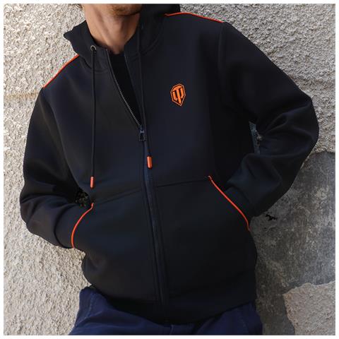World Of Tanks - Felpa Con Cappuccio Con Zip Base (nero | Xl) - Foto 2