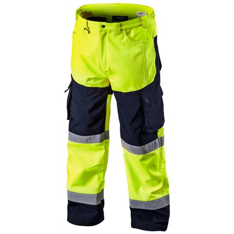 Pantaloni Da Lavoro Softshell Alta Visibilità, Gialli, Taglia Xxl - Foto 1