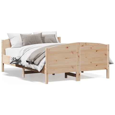 Letto Senza Materasso 120x190 Cm In Legno Massello Di Pino - Foto 2
