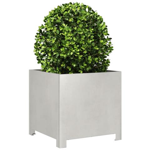 Fioriere da Giardino 2 pz 40x40x40 cm in Acciaio Inox - Foto 10