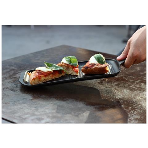 Piastra Finger-grill Bbq - Nero - Alluminio Pressofuso - 32x16x2 Cm - Foto 2