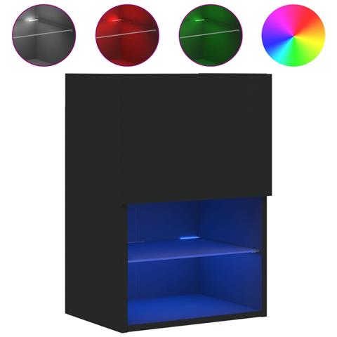 Mobile TV con Luci LED Nero 40,5x30x60 cm - Foto 1