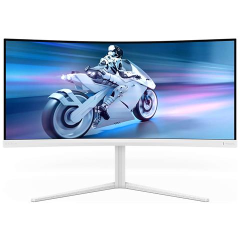 34M2C5501A / 00 Monitor PC 86,4 cm (34") 3440 x 1440 Pixel Wide Quad HD LCD Bianco - Foto 1