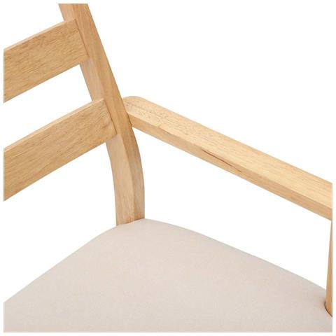 Sedie Da Pranzo Con Cuscini 2 Pz In Legno Massello Di Hevea - Foto 10