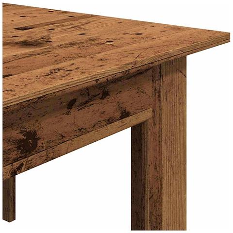 Tavolino Salotto Legno Antico 100x60x42 Cm In Legno Multistrato - Foto 2