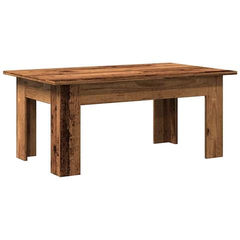 Tavolino Salotto Legno Antico 100x60x42 Cm In Legno Multistrato - Foto 1