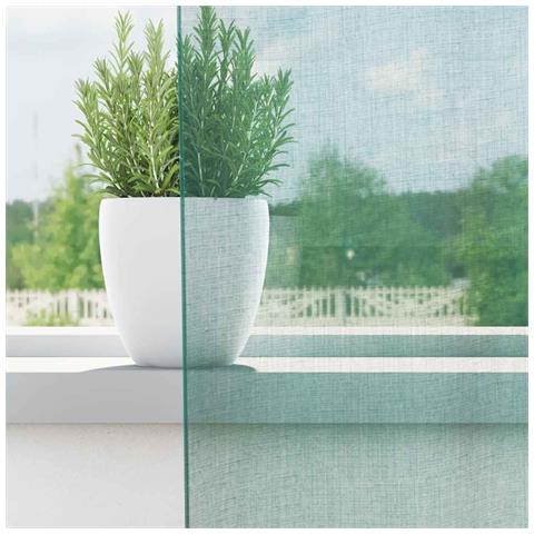 Tende In Voile Con Occhielli 2 Pz Turchese - Foto 3