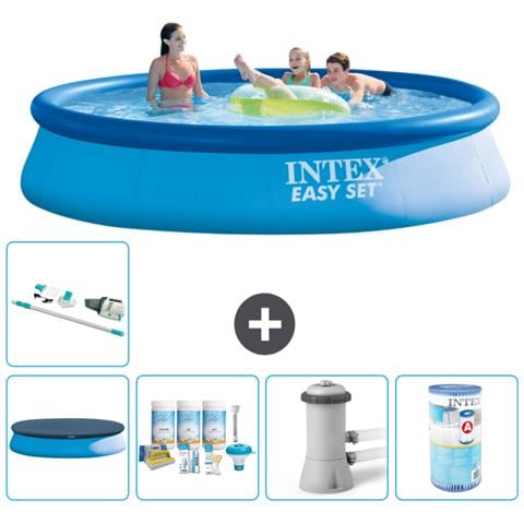 Piscina Fuori Terra - In Giro - 396x84 Cm - Blu - Include Accessori Coordinati A680 - Foto 1