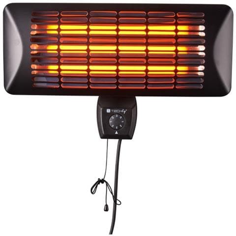 IC-HEATOUT001 stufetta elettrica Interno e esterno Nero 2400 W Riscaldatore di ambienti elettrico al quarzo - Foto 1