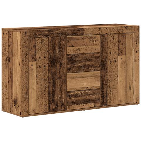 Credenza Legno Vecchio Legno Massello di Recupero 120 x 36 x 69 cm - Foto 1