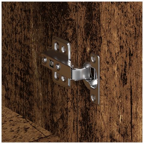 Credenza Legno Vecchio Legno Massello di Recupero 120 x 36 x 69 cm - Foto 9