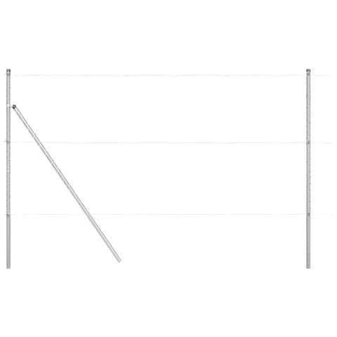 Pali per recinzione 52 pcs Ø32 mm 190 cm Acciaio zincato - Foto 1