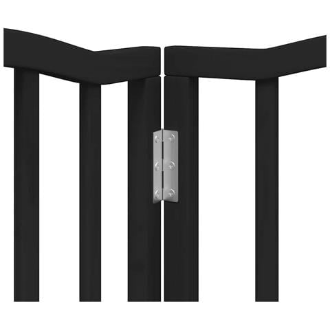 Cancello Cani Porta Pieghevole Nero 15 Pannelli 750 cm Pioppo - Foto 9