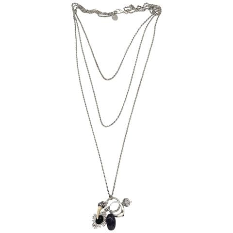 Collana Trinity Drift In Argento Con Ciondoli Da 10µ - Foto 1