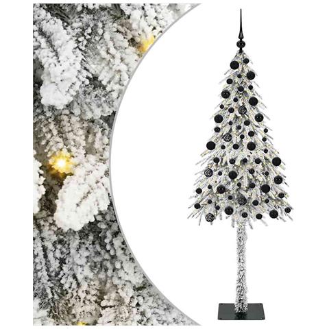 Albero di Natale con 300 LED Bianco 210 cm PE e Acciaio - Foto 1