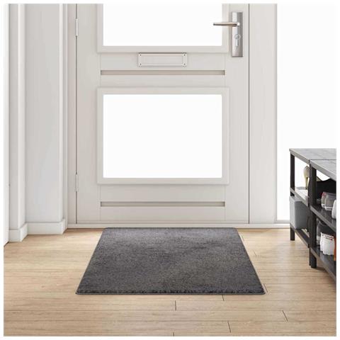 Runner in Moquette Grigio 80 x 200 cm 100% Polipropilene Tuft - Foto 2