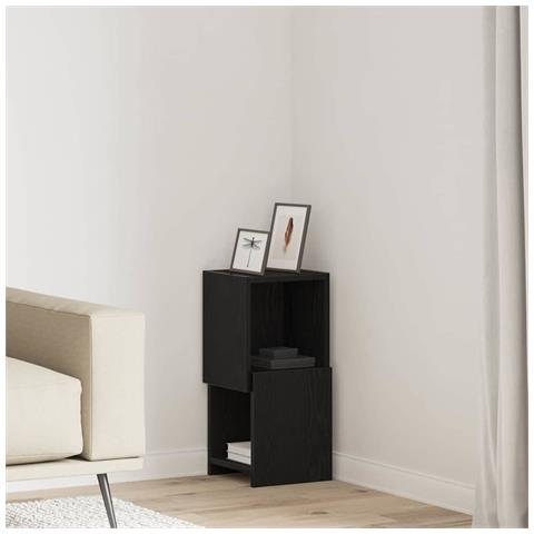 Mobile angolare Bianco 25,5x25x55cm Legno multistrato - Foto 2