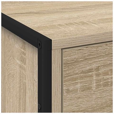 Comodino 2 pcs Sonoma 50 x 39.5 x 50 cm Legno multistrato - Foto 9