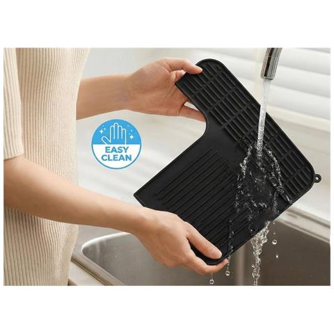 Tappetino In Silicone Per Macchina Da Caffè Espresso Ninja Luxe Es601 - Resistente Al Calore, Facile Da Pulire Black - Foto 6