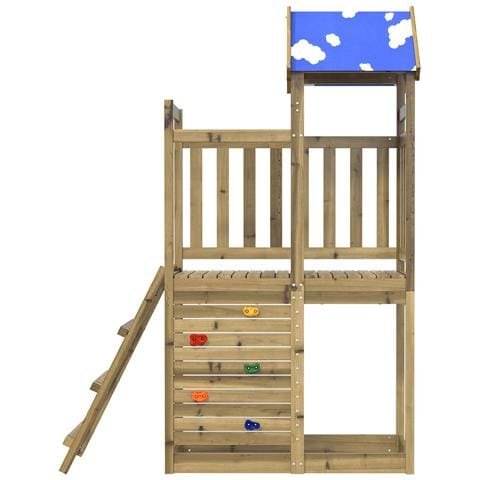 Torre da Gioco Marrone Legno Impregnato Solido - Foto 2