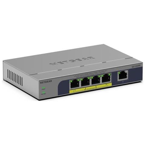 GS105PP Non gestito Gigabit Ethernet (10/100/1000) Supporto Power over Ethernet (PoE) Montaggio da desktop /parete Grigio - Foto 1