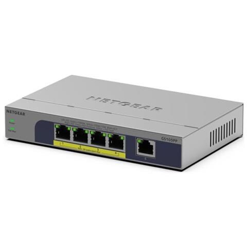 GS105PP Non gestito Gigabit Ethernet (10/100/1000) Supporto Power over Ethernet (PoE) Montaggio da desktop /parete Grigio - Foto 6