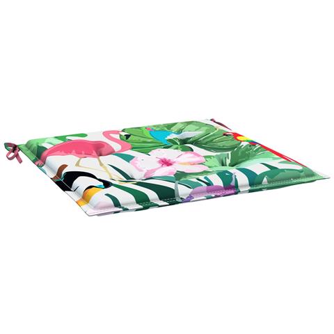Cuscini per sedie 6 pcs Multicolore 50 x 50 x 4 cm - Foto 1