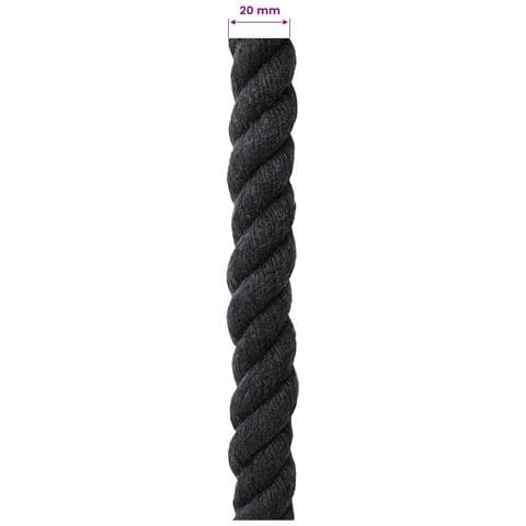 Corda Nero 2 x 2 x 5000 cm Cotone - Foto 5