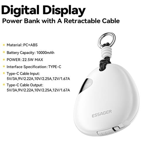 Power Bank - Bianco, 10000 mAh, 5W - Foto 4