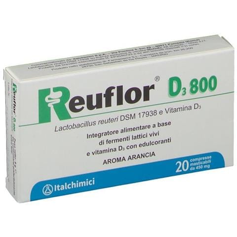 Reuflor D3 800 20 Compresse Masticabili Aroma Arancia - Foto 5