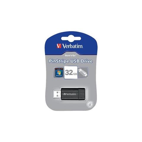 Chiavetta USB 32 Gb Store'n'Go PinStripe USB Connettore Retrattile Colore Nero - Foto 2