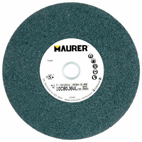 Mola Abrasiva al Carburo di Silicio Misura 150X20X16 mm Grana 80 Maurer - Foto 1