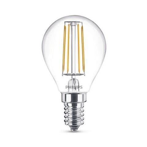 Lampadina Led Filament Classic 40W Sfera Attacco E14 Ww Cl Non Dimmerabile 1Bc / 4 - Foto 1
