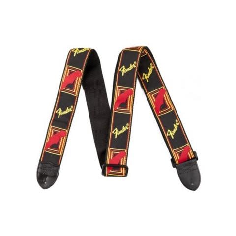 0990681500 Blk Yel Red Monogrammed Tracolla Per Chitarra O Basso - Foto 1