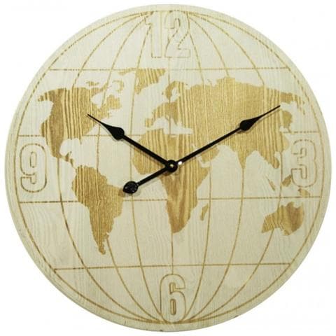 Mobili rebecca ® orologio da parete orologi a muro rotondo legno ... Mobili da parete