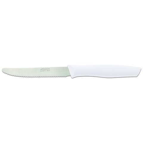 Serie Nova - Coltello Tavola - Lama Acciaio Inossidabile Nitrum 110 Mm - Manico Polipropilene Colore Bianco - Foto 1