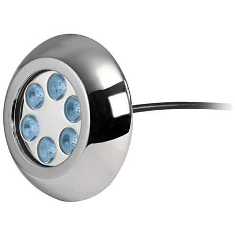 Faro subacqueo 6 LED blu, con viti - Foto 1